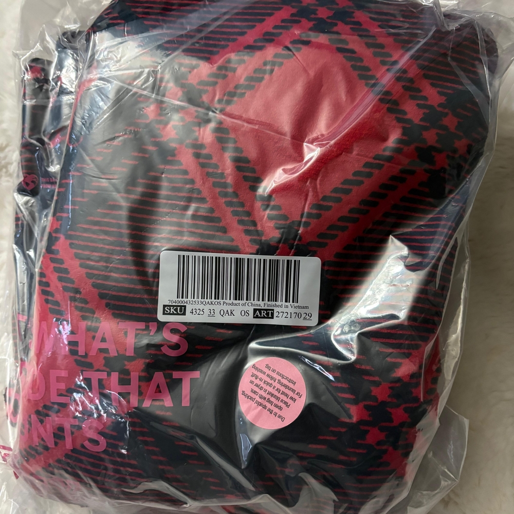 Brand New Victoria Secret Red and Black Plaid Garment